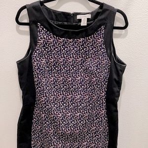 Liz Claiborne black patterned dress.